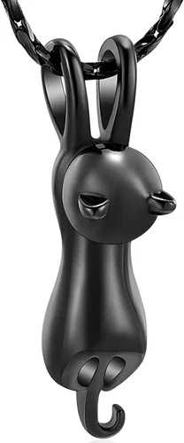 Imrsanl Joyas de cremación para mascotas, joyería conmemorativa de cenizas, recuerdo, urna de gato, colgantes para collar de cenizas de animales