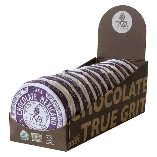 Vista 8 de Taza Chocolate Disco mexicano orgánico 50% chocolate negro, canela, 2.7 onzas (1 unidad), vegano