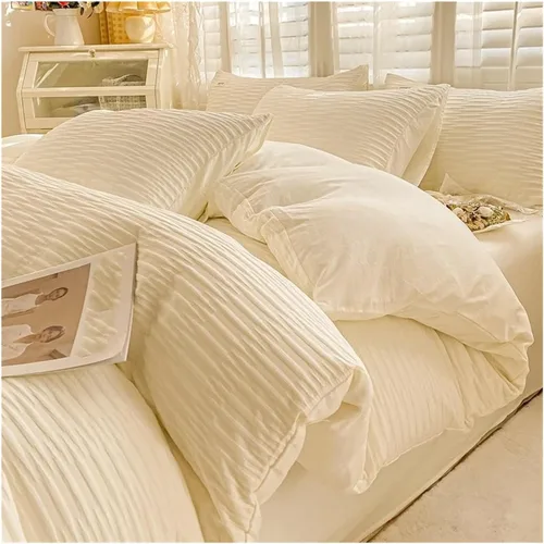 Vista 2 de Bed, Bedding Set Soft Double Duvet Cover Set with Sheets Comfortable Breathable Bedding Sets