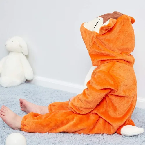Vista 5 de QZERPLAY - Disfraz de una pieza para Halloween para niños, unisex, diseño de dibujos animados.