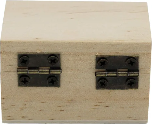 Vista 7 de Creative Hobbies Paquete de 12 mini cajas del tesoro de madera con cierre de bloqueo, cofre del tesoro de madera sin terminar para recuerdos