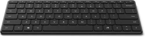 Vista 5 de Teclado Microsoft compacto de diseño - Negro mate. Teclado inalámbrico Bluetooth independiente. Compatible con PCs/Mac habilitados para Bluetooth