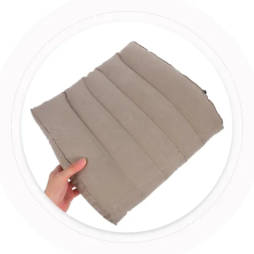 Vista 8 de Healifty Almohada inflable de apoyo lumbar, cojín ergonómico de respaldo inferior para silla de oficina, asiento de automóvil y viajes, soporte
