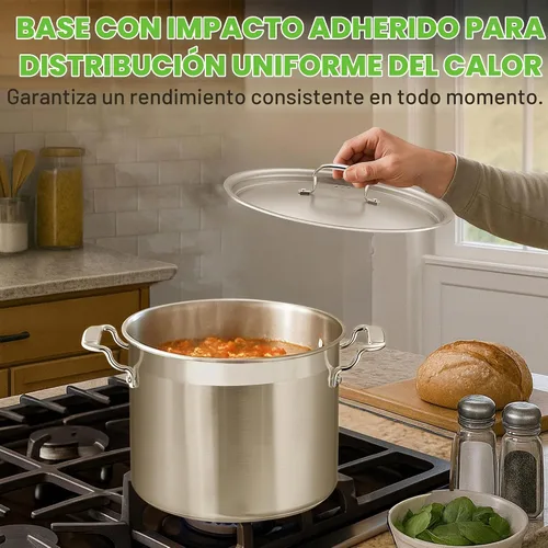 Vista 6 de NutriChef Cacerola de acero inoxidable de 2 cuartos – 18/8 de grado alimenticio resistente, olla para salsa, olla de cocción, olla a fuego lento