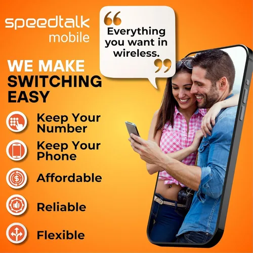 Vista 6 de SpeedTalk Mobile Tarjeta SIM de texto ilimitado 500 minutos de conversación de 1 GB de datos para teléfonos inteligentes 5G 4G LTE Apple iPhone