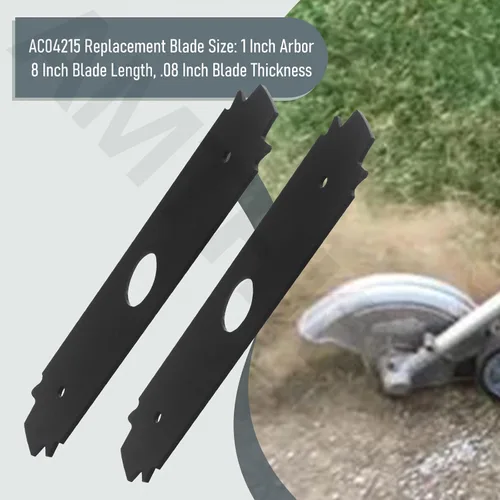 Vista 7 de AC04215 - Cuchilla reversible de acero endurecido resistente, para repuesto Ryobi de 8 pulgadas, compatible con los modelos de bordes UT50500