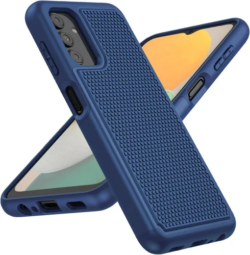 Vista 20 de BNIUT Funda para Samsung Galaxy A13 5G: funda protectora de doble capa resistente para teléfono celular, a prueba de golpes, con parte trasera Negro