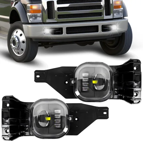 Vista 24 de Conjunto de luces antiniebla LED compatible con 2000 2001 2002 2003 2004 2005 Chevy Impala luces antiniebla delanteras para parachoques con luces