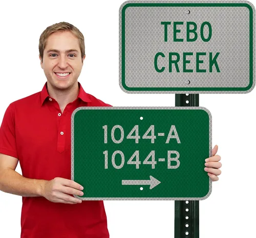 Vista 3 de SmartSign "Plantilla de letrero verde horizontal personalizable" 12 x 18 pulgadas, aluminio reflectante de grado de alta intensidad 3M, fabricado