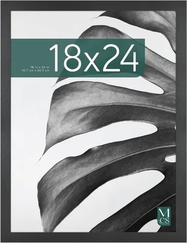 Vista 13 de MCS Studio Gallery 8x8 Marco de Imagen de Madera de Ingeniería de Grano de Madera Negro, Colgante de Pared y Caballete para Exhibición en Mesa