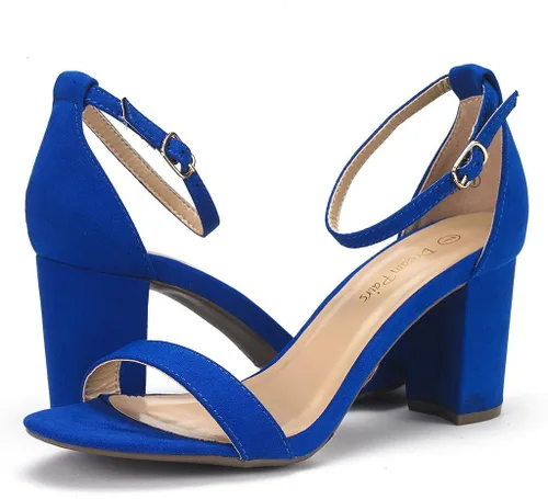 Vista 2 de DREAM PAIRS - Sandalias de tacón grueso y bajo para mujer