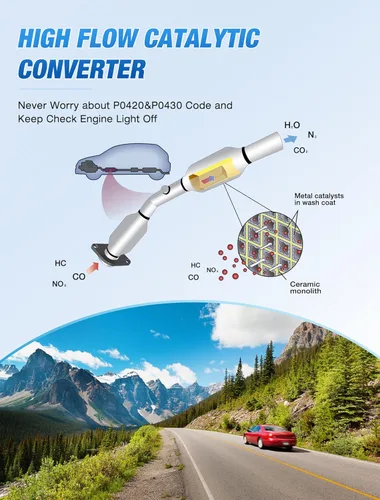 Vista 7 de Nilight Convertidor catalítico para Toyota Corolla / Matrix / Pontiac Vibe 1.8L 2003 2004 2005 2006 2007 2008, Custom Fit Cat (estándar EPA)