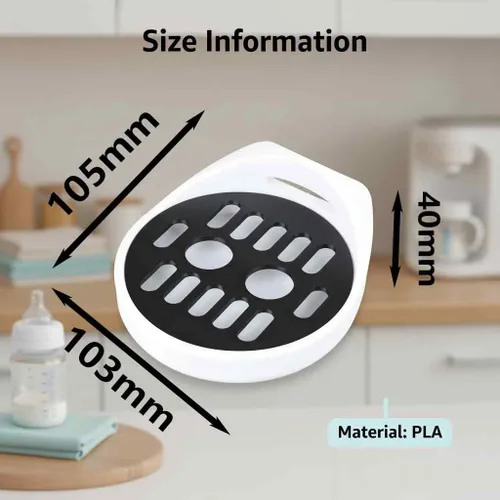 Vista 3 de Bandeja de goteo para Baby Brezza Formula Pro Bandeja de goteo y parrilla de biberón de repuesto Negro