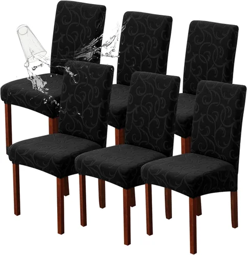 Vista 14 de Genina Fundas impermeables para sillas Parsons de comedor, fundas elásticas para sillas Parsons para comedor, cocina, funda protectora para silla