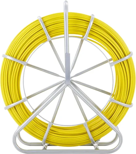 Vista 8 de VEVOR Cinta Pasacables de Fibra de Vidrio 425 pies x 1/4 pulgada, Cinta Pasacables Guía de Conductos con Soporte de Acero Duradero, Varilla