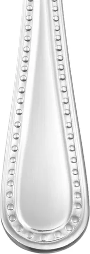 Vista 3 de Amazon Basics Cucharas de cena de acero inoxidable aptas para lavavajillas con borde perlado, cucharadas grandes, 7.7 pulgadas, paquete de 12