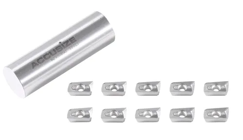 Vista 5 de Accusize Industrial Tools Insertos de fresado de carburo, 0058-1130x10