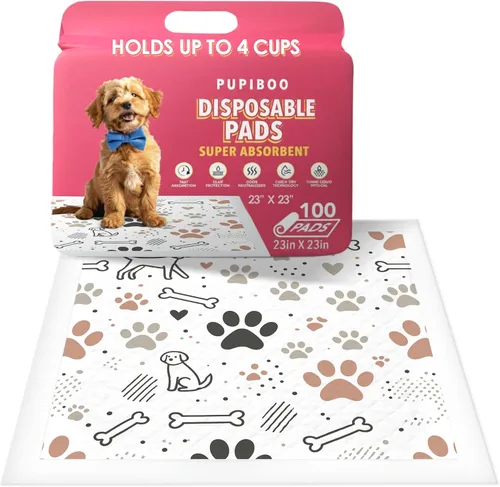 Vista 60 de PUPIBOO Almohadillas lavables para orina para perros y gatos - Almohadillas de entrenamiento para cachorros reutilizables súper absorbentes - 100%