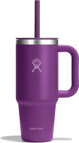 Vista 57 de Hydro Flask Vaso de Viaje de 40 Oz con Asa, Tapa y Pajita - Acero Inoxidable Aislado en 40 Oz Birch