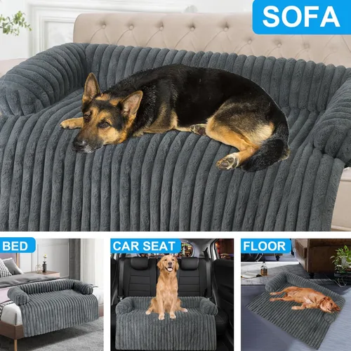 Vista 3 de Wn's Day Cama Lujosa de Sofá para Perros, Funda Calmante Lavable de Sofá para Perros, Protector de Sofá Removible para Perros, Cama de Sofá