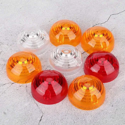 Vista 6 de Kit de repuesto de 8 lentes de luz trasera, compatible con Defender hasta 1995, juego de lentes de lámpara indicadora lateral para 3 series, diseño