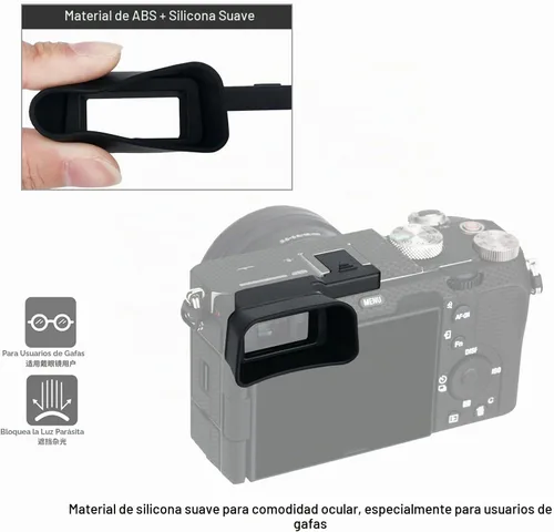 Vista 4 de Extended A7C Eyecup for Sony Alpha 7C Only(Not Fit A7C II, A7CR)