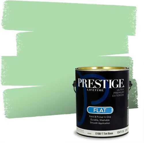 Vista 19 de PRESTIGE Pintura exterior e imprimación en uno, aloe, plano, 1 galón