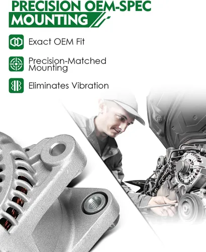 Vista 121 de Alternador de 4.0L para: Ford Explorer 2002 2003 2004, Explorer Sport Trac 2001-2004 para: Mercury Mountaineer 2001-2004, polea de 6 ranuras de 12V