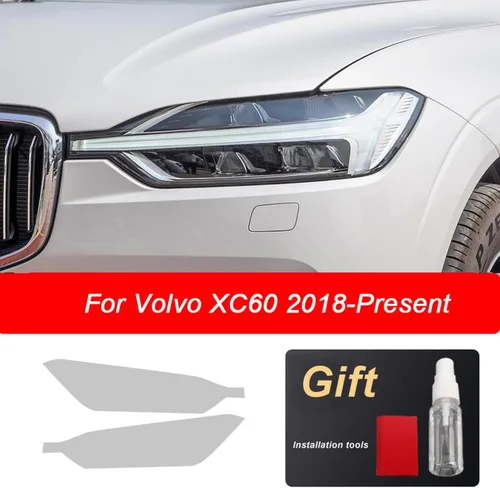Vista 5 de JCAKES Película protectora para faros delanteros de coche, etiqueta transparente de TPU, para Volvo XC90 XC40 XC60 V60 2014-presente Accesorios