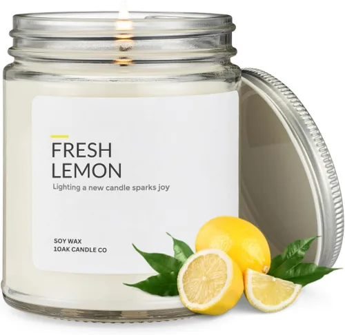 Vista 11 de 1OAK Vela de Manzana - Velas perfumadas de cera de soja (Manzana) - Velas de soja para aromatizar el hogar - Quema larga premium - Hechas a mano