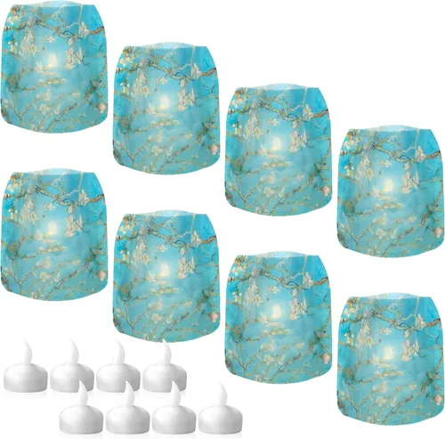 MODGY Farol LED luminoso portavelas decorativo para interiores y exteriores, lámparas de vela de plástico para mesa de boda, porche, velas flotantes
