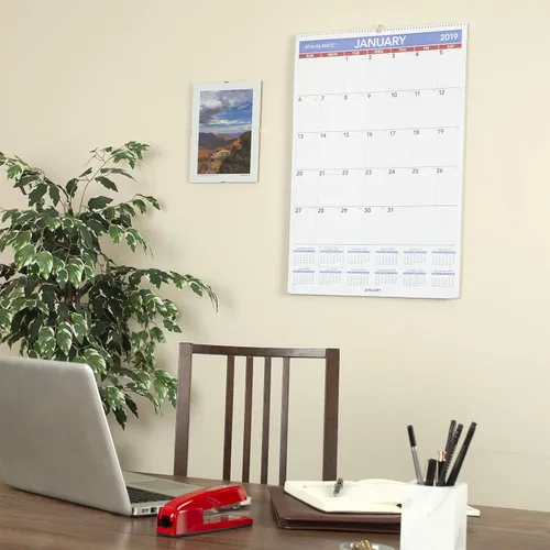Vista 2 de AT-A-GLANCE 2019 - Calendario mensual de pared, 20.0 x 30.0 in XL