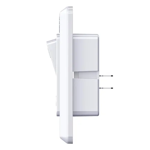 Vista 5 de Leisure LED interruptor triple SPST de encendido/apagado moderno con tapa, de 12 voltios, para RV, remolque, cámper, con etiqueta adhesiva (blanco)