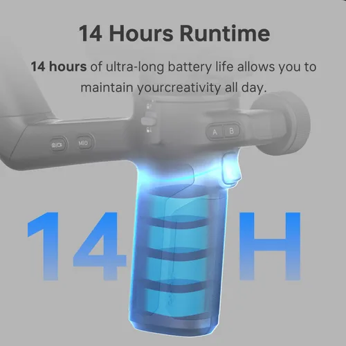 Vista 4 de FeiyuTech SCORP-C2 Estabilizador cardán de 3 ejes con seguimiento de IA para cámaras DSLR, sin espejo y Vlogging, carga útil de 7.72 lb (3.5 kg)