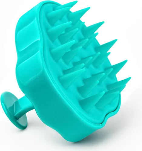 RELAXXO Masajeador de cuero cabelludo para el crecimiento del cabello – Exfoliante y fregador de cabello para cuero cabelludo, cerdas suaves para la