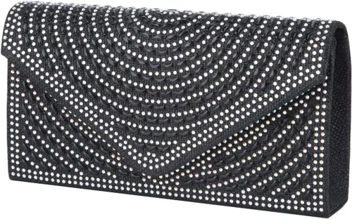 Monederos de noche con diamantes de imitación para mujer, vestido formal de noche, elegante bolso de mano brillante