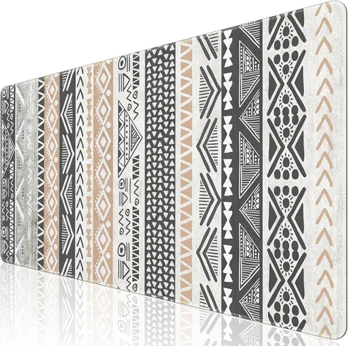 ILeadon Alfombrilla de mouse XXL extendida para juegos, 35.4 x 15.75 pulgadas, base de goma antideslizante (arte geométrico)