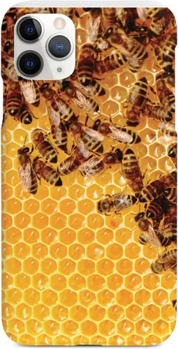 Vista 8 de Inspired Cases - Compatible with iPhone Xs Max Case - 3D Textured Protective Phone Case for Apple iPhone Xs Max - Honey Bees - Real Life