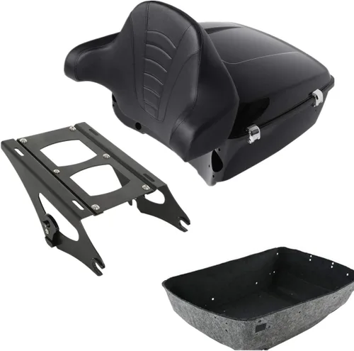 Vista 14 de Maletero King Tour Pack de 13.7 pulgadas con almohadilla de respaldo envolvente para Harley Touring Road King Electra Street Glide 2014-2023