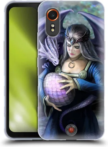Vista 215 de Head Case Designs Officially Licensed Anne Stokes God's Hammer Guardian Dragons Gel Case [Military Grade Protection] Compatible with Samsung Galaxy