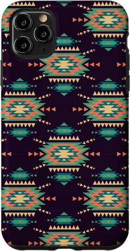 Vista 13 de Unique Western Black Turquoise Navajo Aztec Pattern Case for iPhone 17