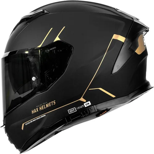 Vista 11 de HAX Force - Casco de cara completa aerodinámico para motos y e-bikes certificado DOT y ECE - Visor doble mejorado, talla adulto, listo para Pinlock