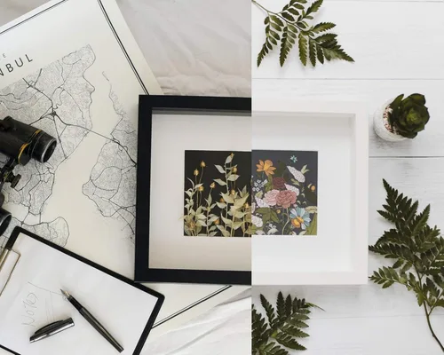 Vista 4 de 41x30 Black Picture Frames - Ready to Hang Solid Pine Wood Poster Frame - Photo Frame Polished Glass Front Clear Plexiglass Display Photograph