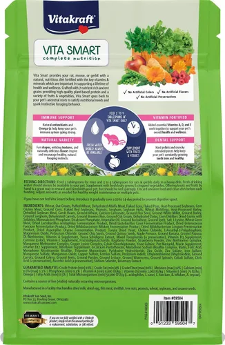 Vista 2 de Vitakraft Vita Smart - Alimento para ratas, ratones y jerbos de 2 libras