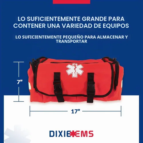Vista 6 de Dixigear Bolsa de primeros auxilios para primeros respondientes con reflectores - Negro