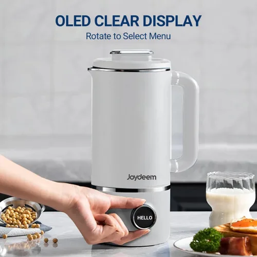 Vista 8 de Joydeem JD-PB8200 - Licuadora compacta con 10 menús, licuadora de cocción silenciosa para leche de soja, pasta y jugo, acero inoxidable 304
