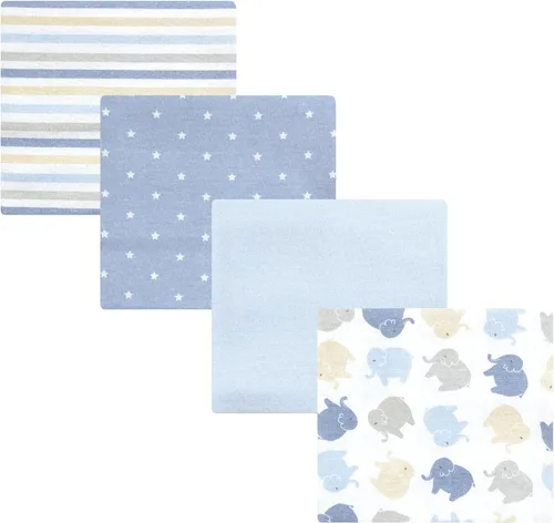 Vista 78 de Hudson Baby Unisex Baby Cotton Flannel Receiving Blankets, Christmas Scene, One Size (Pack of 2)