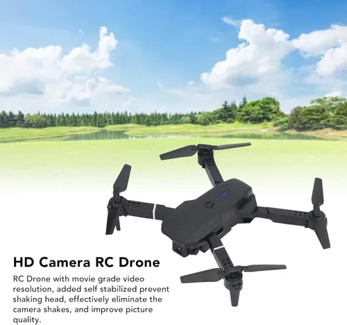 Vista 2 de Ejoyous E88 RC Drone, Foldable Mini Drone for Beginners, 4K HD Dual Camera Folding Quadcopter with APP Control for Aerial Photography, 3D Flip and