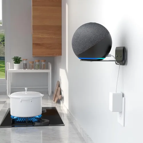Vista 8 de HomeMount Soporte de pared ajustable para altavoz Sonos Era 100, soporte de estudio de metal que ahorra espacio con gestión de cables para ocultar