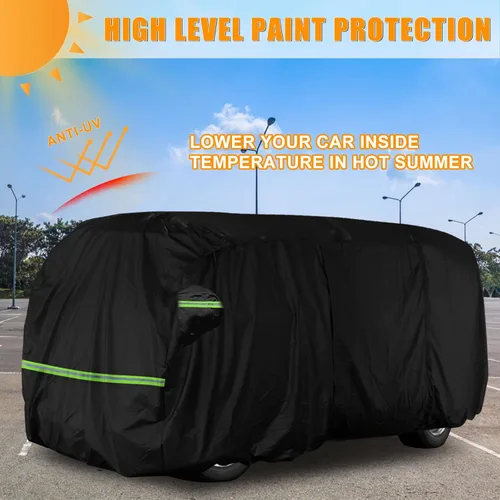 Vista 5 de Funda para coche impermeable para todo tipo de clima, compatible con VW Bus T1 T2 T3 de 1950-1992, Volkswagen Vanagon, funda completa para coche